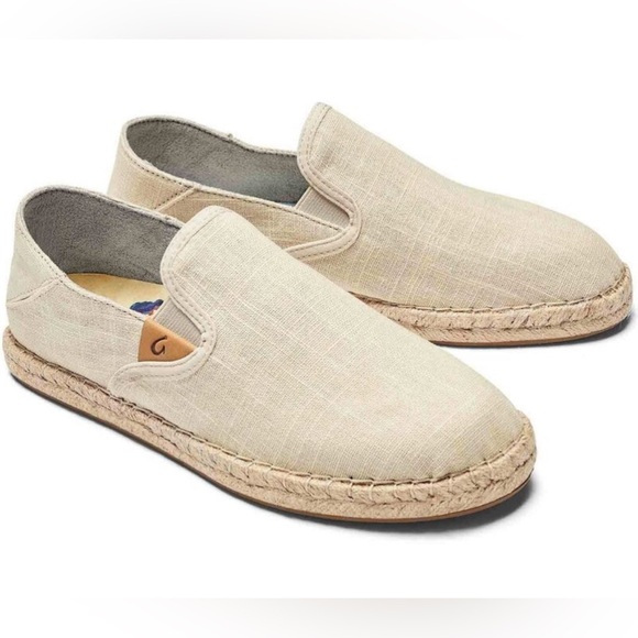 OluKai Shoes - OluKai Woman’s KAULA PA’A KAPA Beige Size 9 Espadrilles Slip on Shoes. NWT